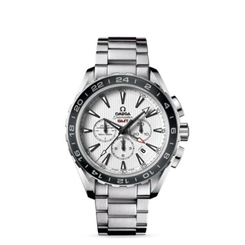Omega Seamaster Aqua Terra 150M Co-Axial 44 GMT Chronograph Stainless Steel / Silver / Bracelet